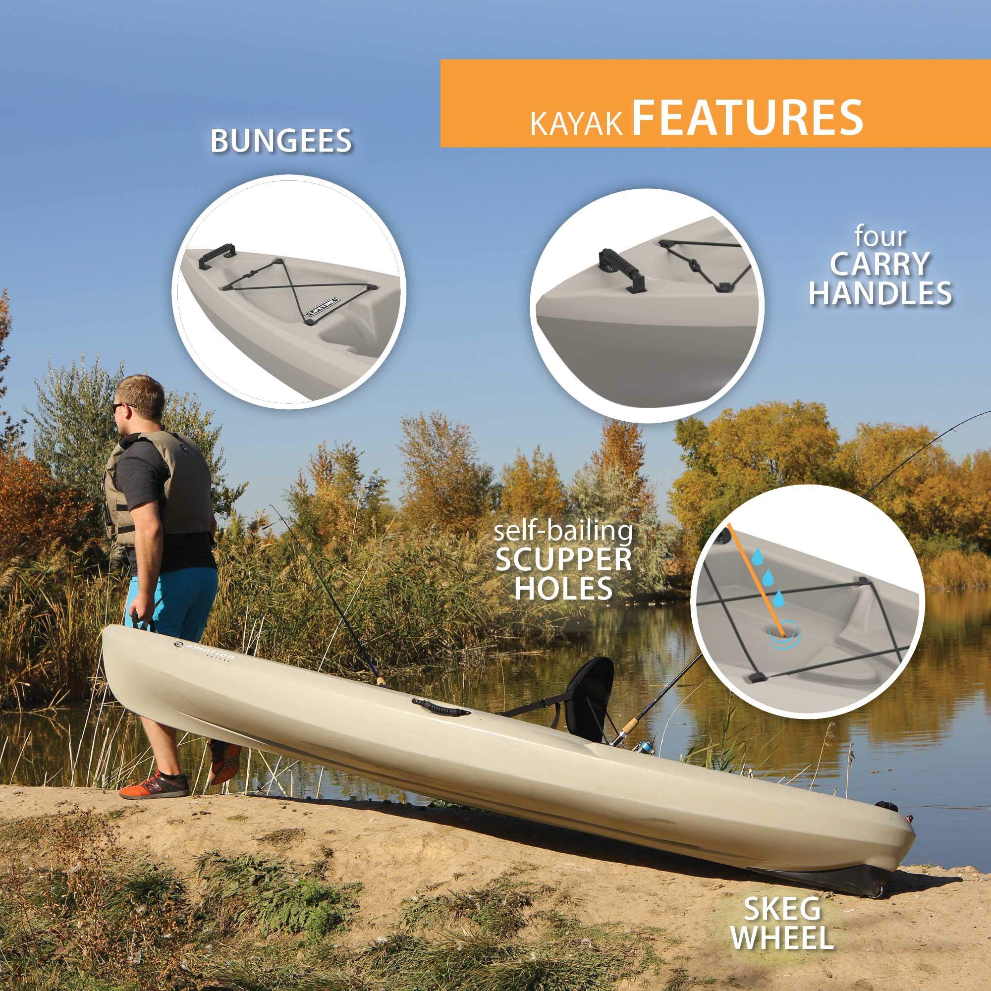 Amazon.com : LIFETIME Stealth Angler Fishing Kayak : Sports & Outdoors